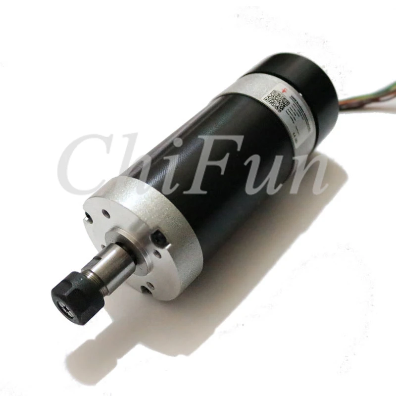 

ER11 DC48V 500W Brushless Motorized Spindle 12000RPM 1.5NM Large Torque Spindle Robot Grinding Drill Deburring Motor