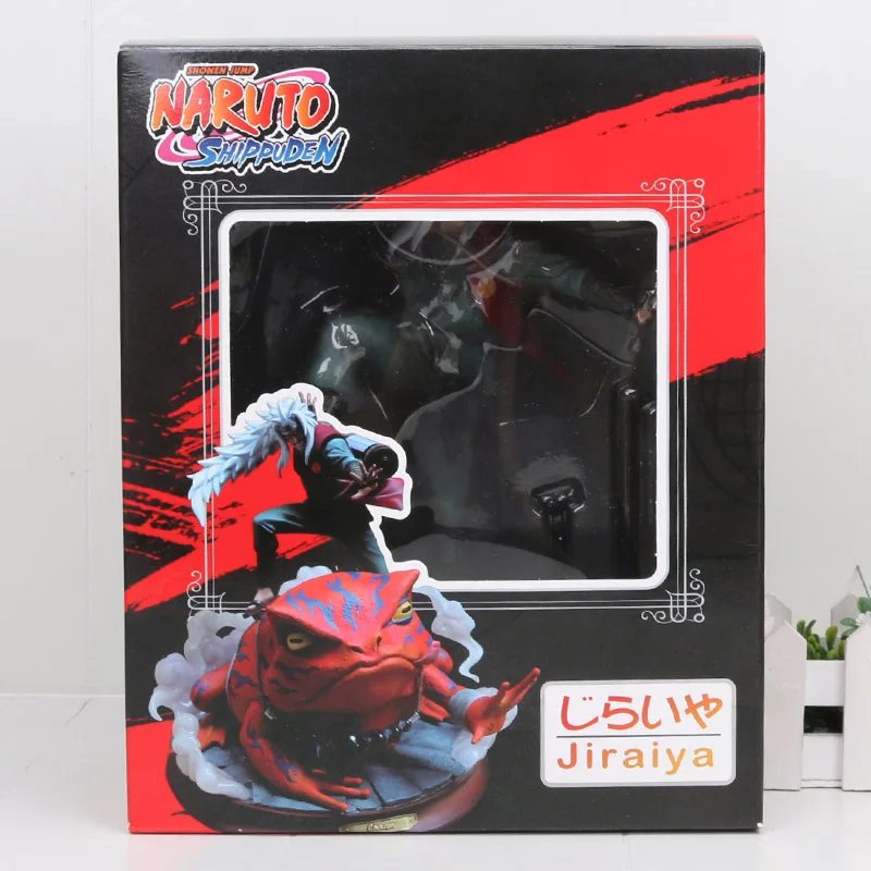 NARUTO Jiraiya Gama Sennin Gama-Bunta экшн-фигурка игрушки кукла рождественский подарок Наруто shippden PVC Figuine Brinquedos - Цвет: Jiraiya  in box