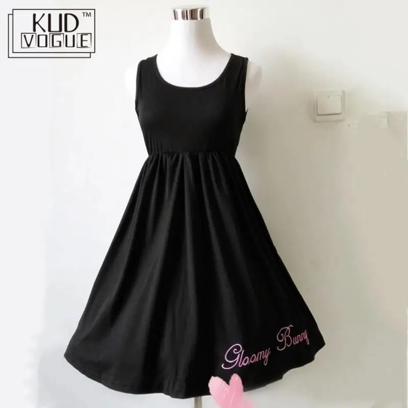 Lolita Dress 2pcs Suit Sweet Cotton Dress Short Cute Bunny Print Long Sleeves Set Japanese Teens Kawaii Girls