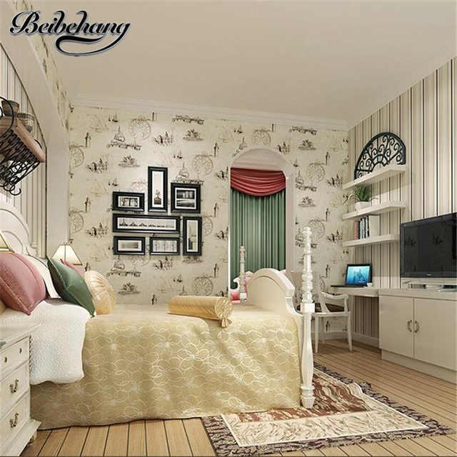 Beibehang High End Scandinavian Style Cartoon Non Woven Sailboat Beibehang High End Scandinavian Style Cartoon Non Woven Sailboat Wallpaper Children S