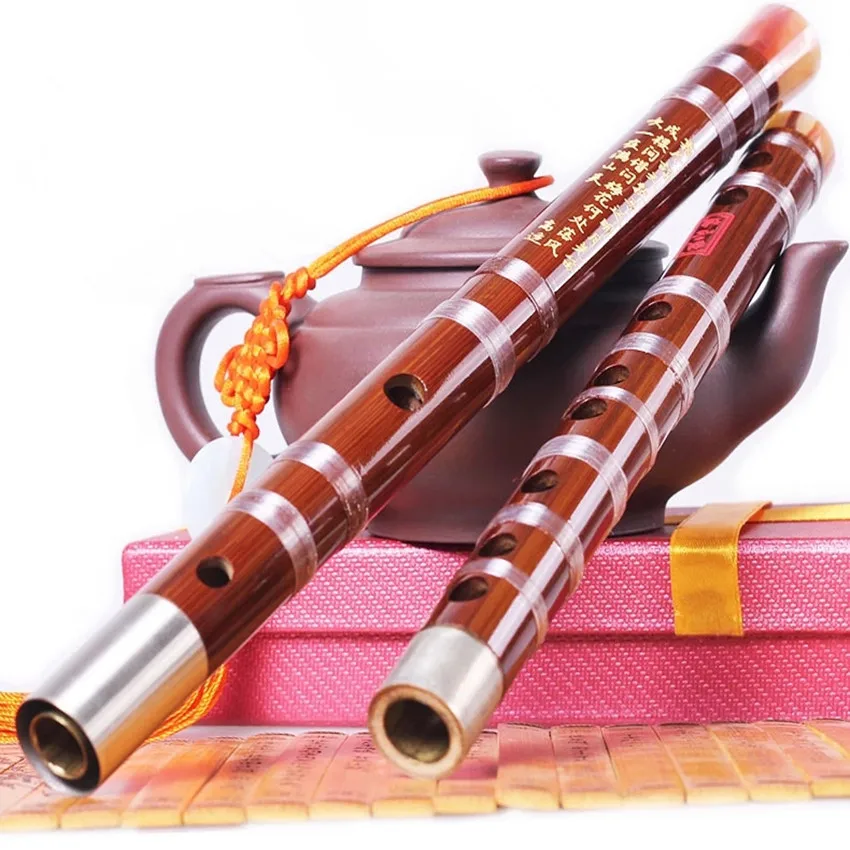 5 Stücke Chinesische Musikinstrument F-Taste Bambus Flöte Querflöte, 