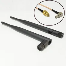 3g антенна 5dBi 850-2100 МГц SMA Мужской антенна для 3g модем и 1 шт. SMA разъем «Мама» к CRC9 правый угол кабель RG316 Pigtial