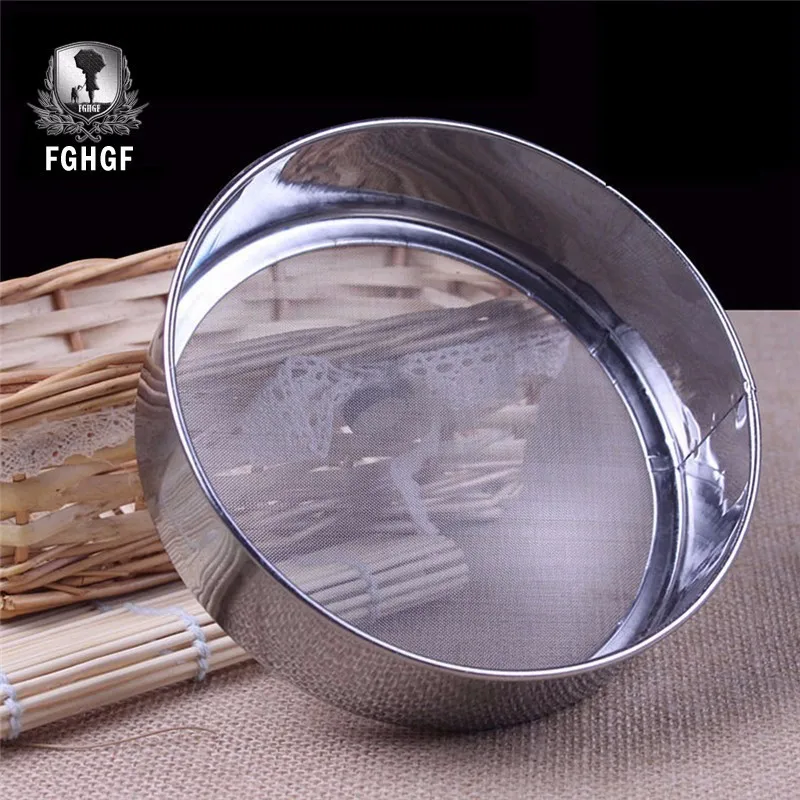 FGHGF тонкое сито из нержавеющей стали для муки инструменты приготовления пищи от