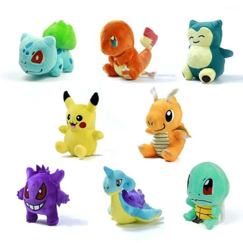 12 Стиль мини Toypia Рисунок Плюшевые игрушки куклы 5 &quotПикачу Charmander Gengar Бульбазавр