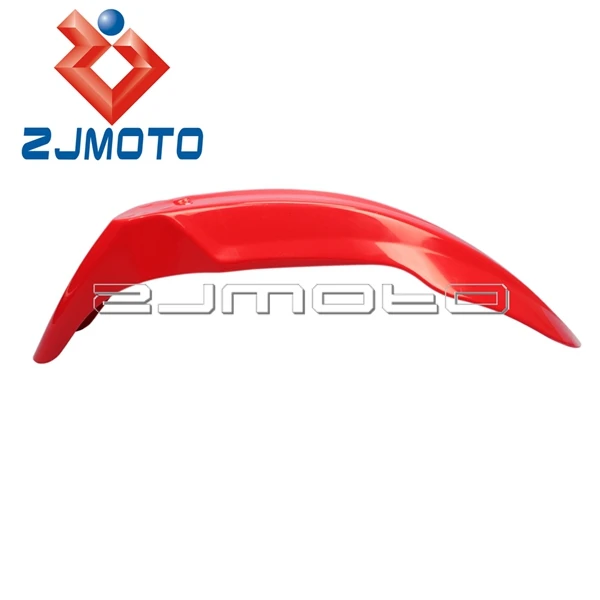 ZJMOTO UNIVERSAL красный ABS Пластик Мотокросс по бездорожью Байк переднее крыло для Honda XR CRF 230 250 450 650