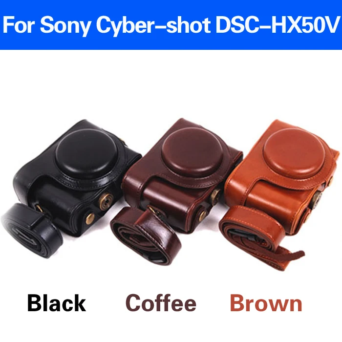 Высокое качество искусственная кожа чехол для Sony Cyber Shot - DSC-HX50V HX50 HX60 LCJ-HN камера