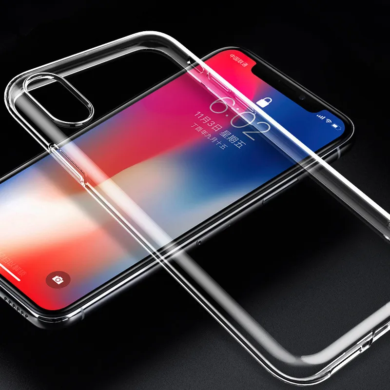 1 5 мм прозрачные телефонные чехлы для iPhone 8 7 6 6S Plus Мягкий ТПУ силиконовый чехол