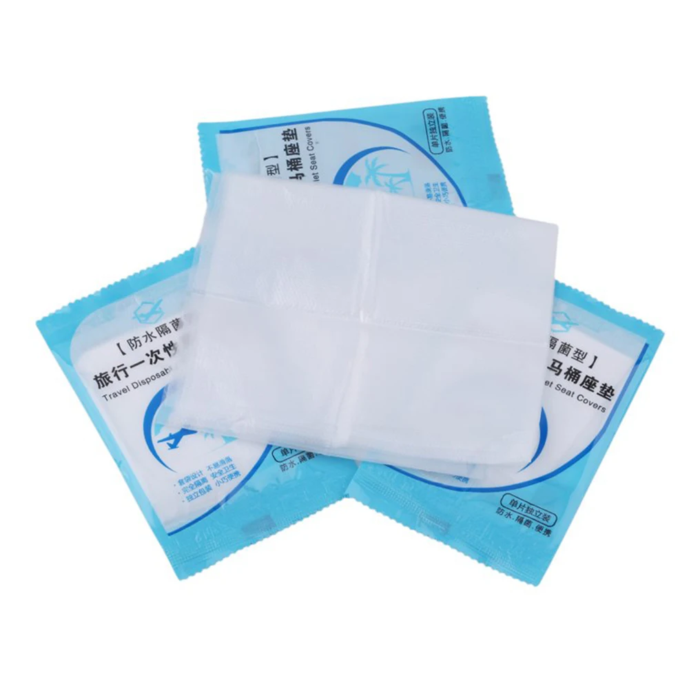 1Pcs Disposable Toilet Seat Cover Mat Portable Waterproof Safety Toilet Seat Pad for Travel/Camping Bathroom Accessories