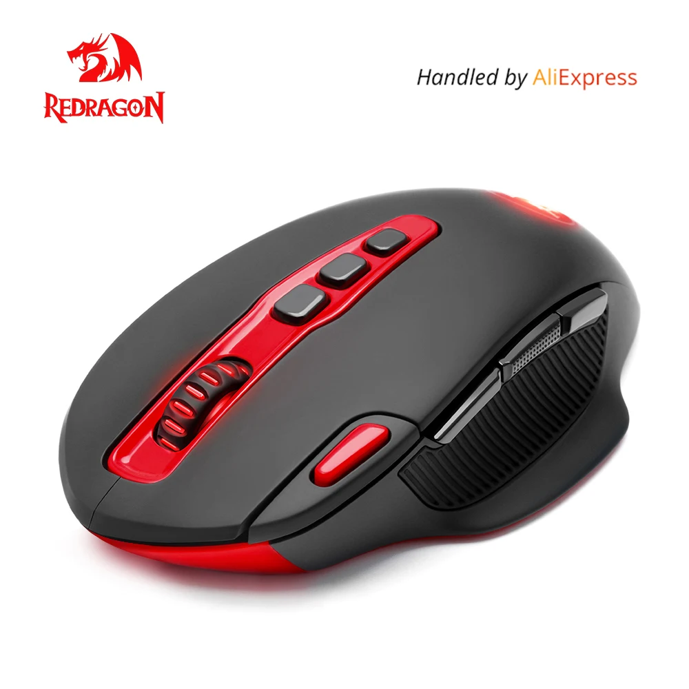 Redragon USB Wireless Gaming Maus programmierbare 7200 DPI 10 tasten Laser ergonomische für overwatch gamer Mäuse laptop PC computer Kaufen