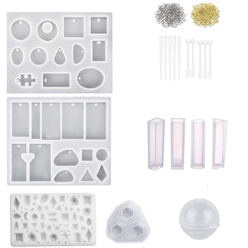 

Silicone Resin Moulds For Jewellery Making Epoxy Resin Casting Kit Diy For Resin Jewellery Soap Dried Flower Leaf Sphere Diamo