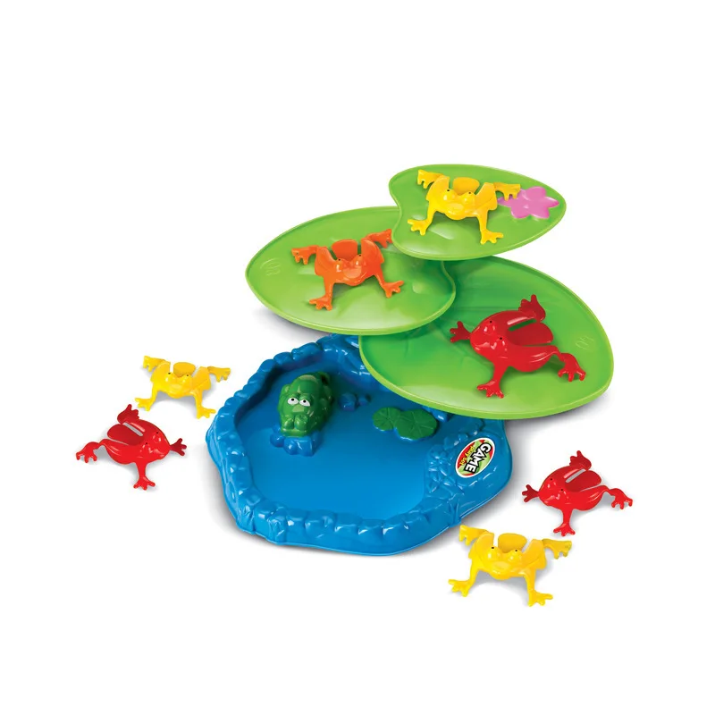 9 шт. прыгающая лягушка s и 3 шт. листья лотоса база прыгающая лягушка флиппинг лягушка настольная игра детские развивающие игрушки
