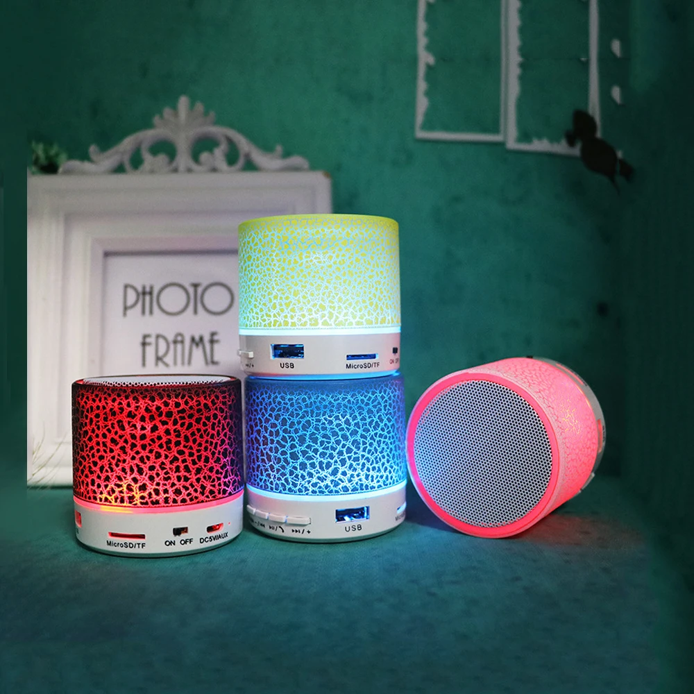 

Bluetooth Speaker Mini Wireless Loudspeaker LED TF USB Subwoofer Wireless Bluetooth Speakers Mp3 Stereo Audio Music Player