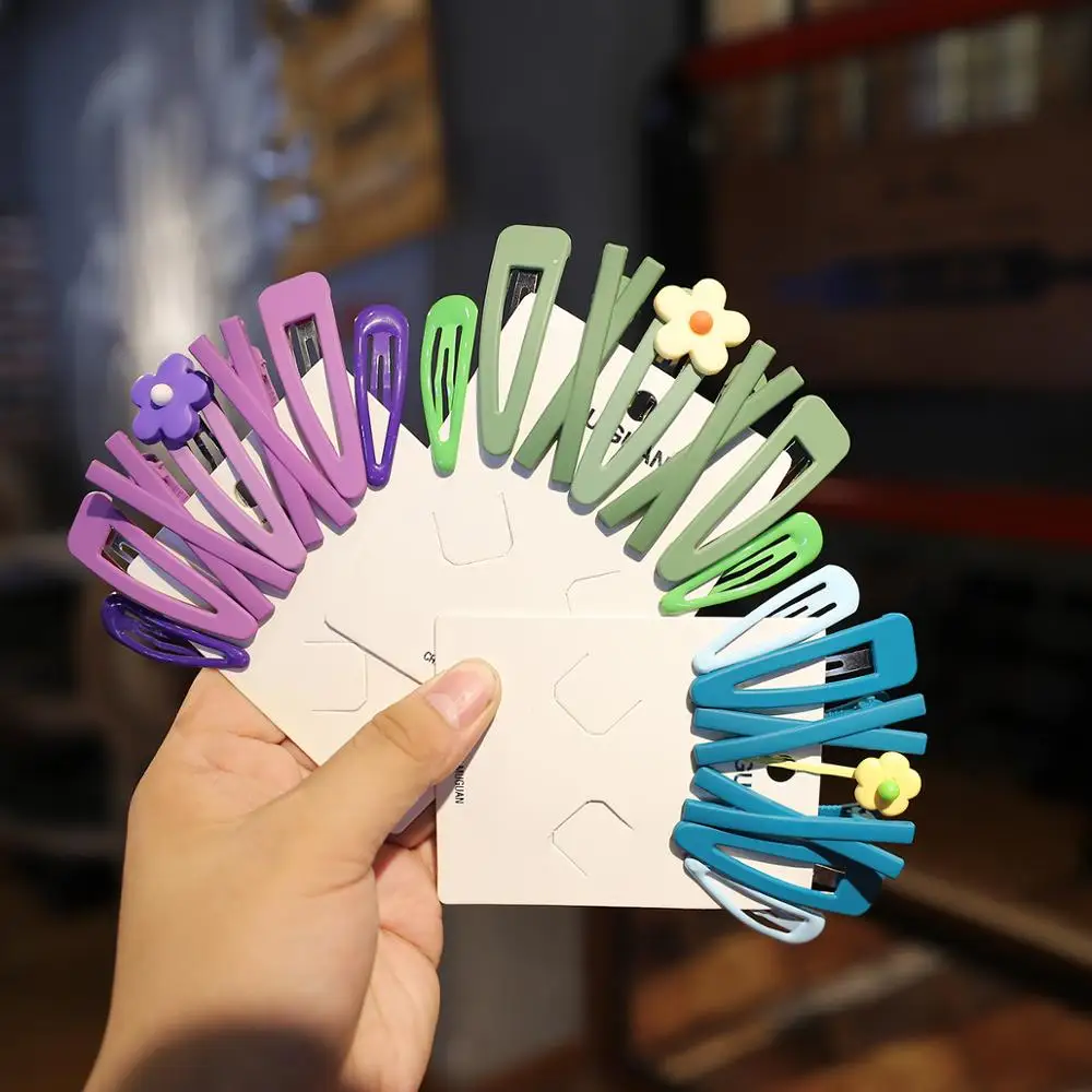 

7PCS/Set New Girls Sweet Colorful Flower Hairpins Children Cute Hair Clips Barrettes Headbands Headwear Fashion Hair Accessories