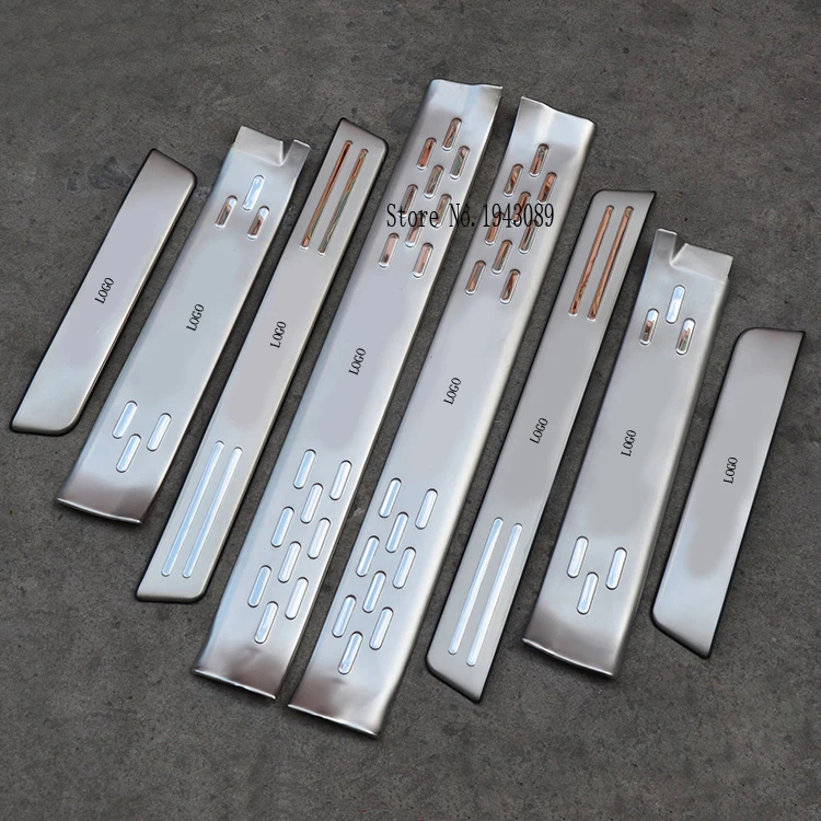 Car Styling for VW Tucson accessories 2005 2014 led auto door sill protector illuminated door