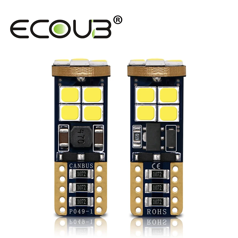 

2 Pcs Super Bright W5W LED Bulb T10 LED Light Canbus Error Free NonPolar White Interior Clearance Signal Lamp for Car Accessorie
