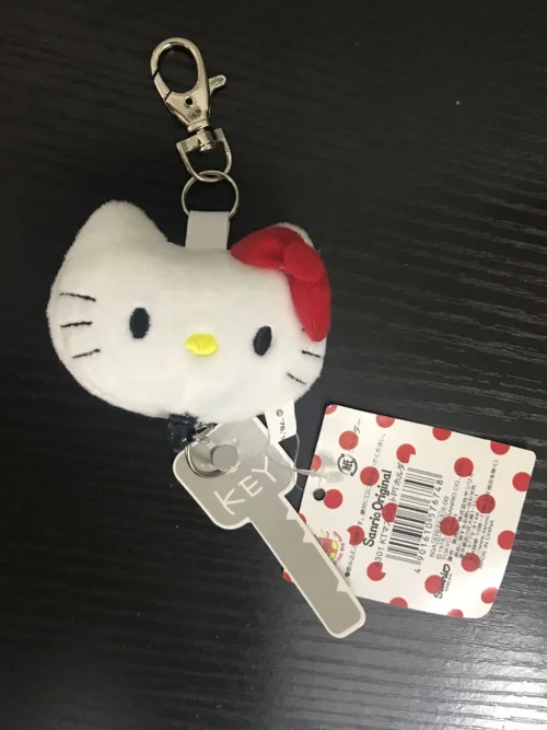 

Japanese hello Kitty stuffed cat keychain birthday gift Easter gift