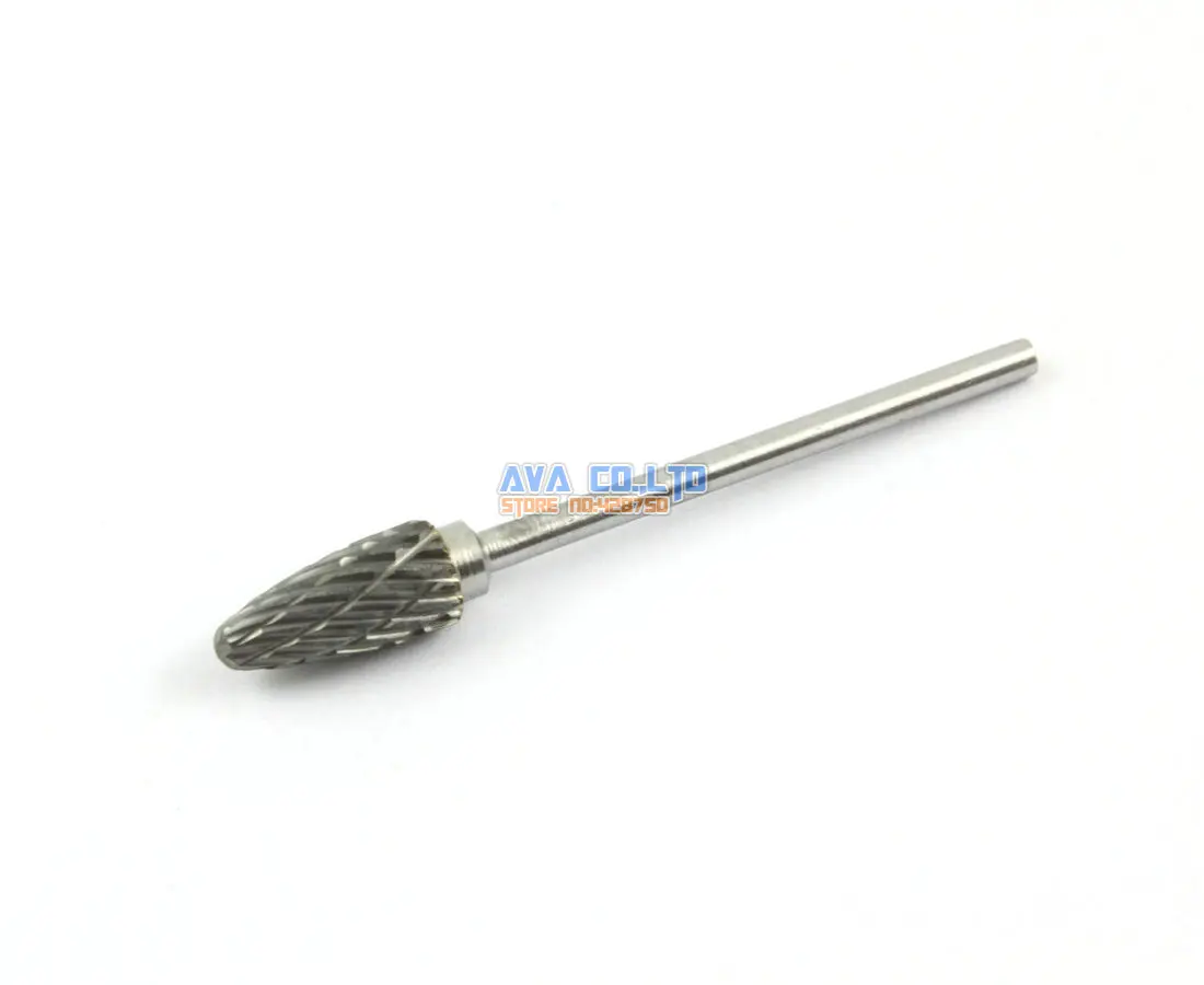 

5 Pieces 6mm Tungsten Carbide Burr Rotary Cutter File 2.35mm Shank Double Cut (NO.5)