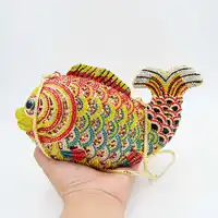 Fish Designer Party Purse Mini Messenger Bag Fashion Animal Clutch Bag Women Wedding Bag Female pochette