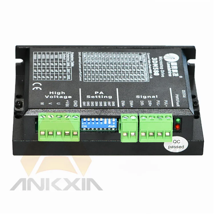 Драйвер шагового двигателя Leadshine 3DM580 18 дюймов 50 в пост. Тока 1 0 А Nema23 Nema34|Драйвер