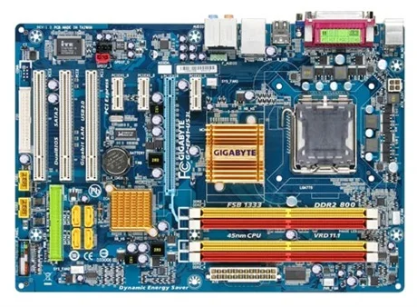 Gigabyte GA EP41 US3L настольная материнская плата G41 розетка LGA 775 для Core 2 DDR2 2G SATA2 ATX