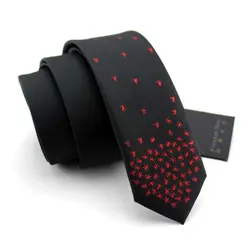 2018 Новый Для мужчин галстуки 5,5 см тонкие галстуки для Для мужчин галстуки черный корейский стиль ручной работы Бизнес женихов галстук для