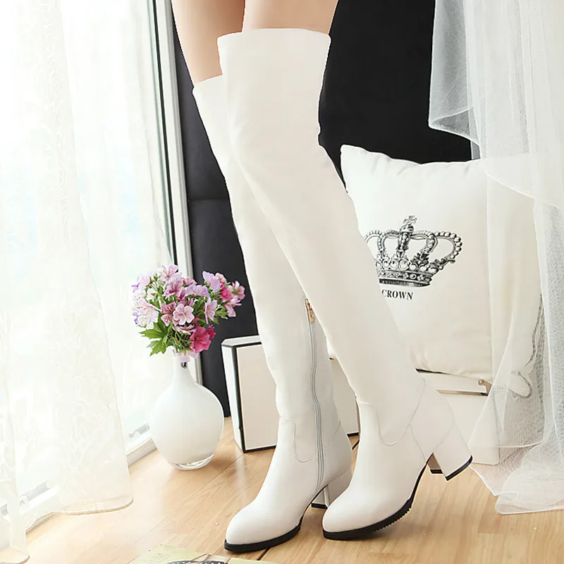 

2019 New Slim Boots Sexy over the knee high women snow boots women's fashion thigh high boots shoes woma