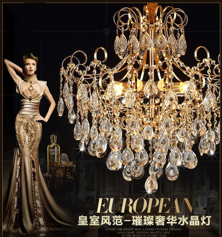 

X Living room lamp round square chandelier crystal lamp atmosphere LED lighting lamp bedroom lamp decoration modern simplicity