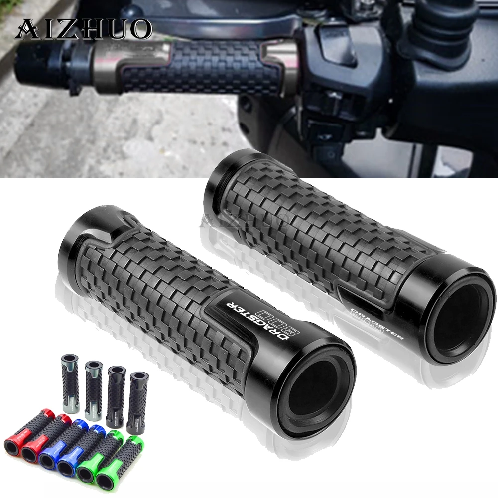 Motoforti 7/8" 22Mm 15/16" 24Mm Couvre-Poignées Universels En Caoutchouc Et Alliage D'Aluminium Pour Moto, Scooter, Vélo - Noir Violet 1 Paire