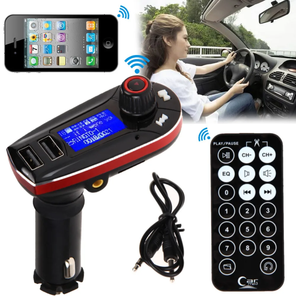 LCD Bluetooth FM Transmitter Car Kit Freisprecheinrichtung Audio Car MP3 Player