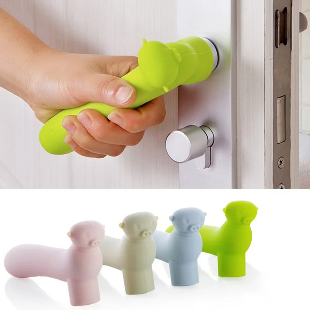 Soft Silicone Baby Children Safety Door Handle Cover Anti Collision