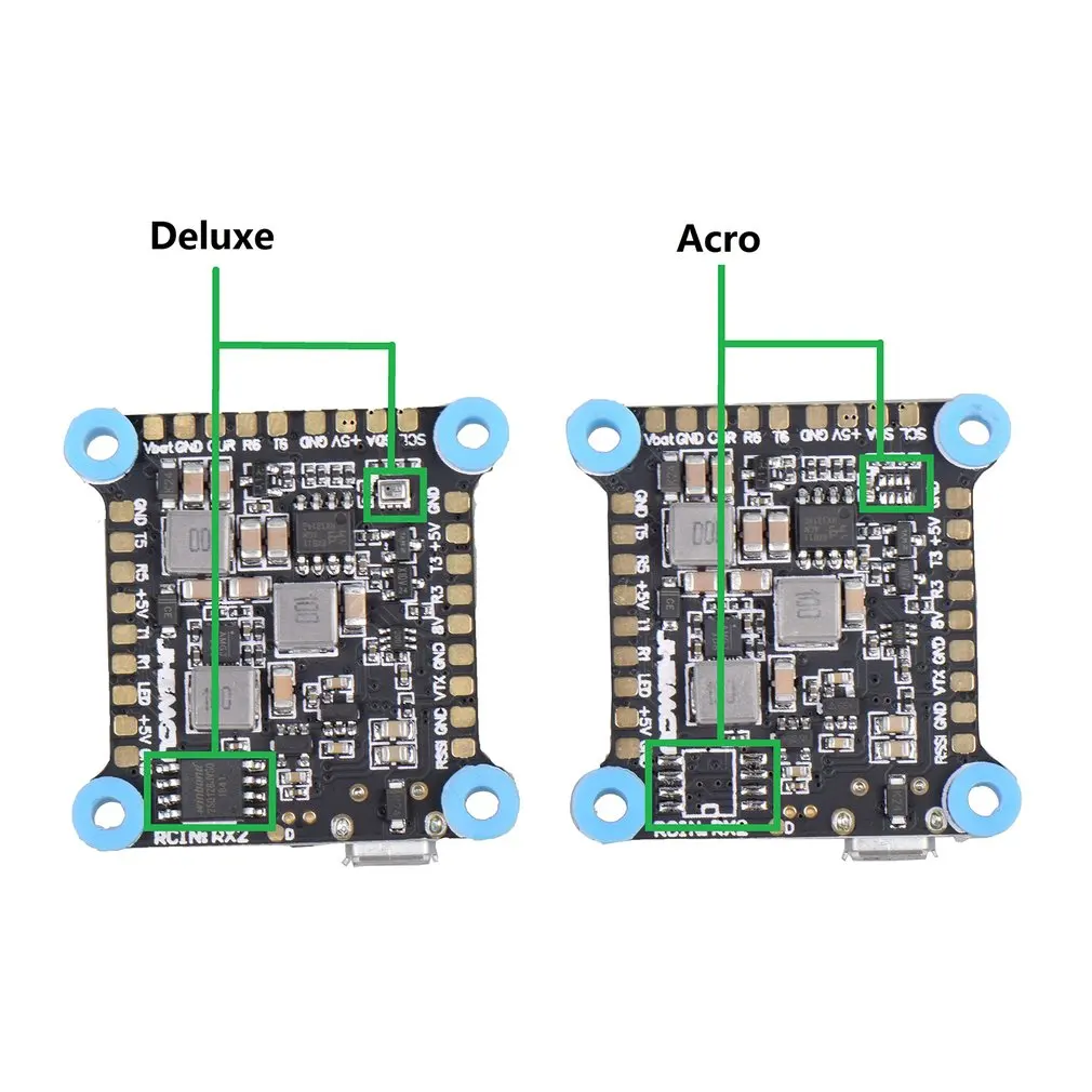 

JHEMCU Dual F7 Flight Control OSD BEC 5V 8V Control Dual Camera Acro/Deluxe for RC Drone Four-axis FPV Multicopter Accessory