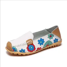 Весенние женские туфли на плоской подошве из натуральной кожи, Балетки без шнуровки, балетки на плоской подошве, женская обувь, Мокасины, лоферы, 170