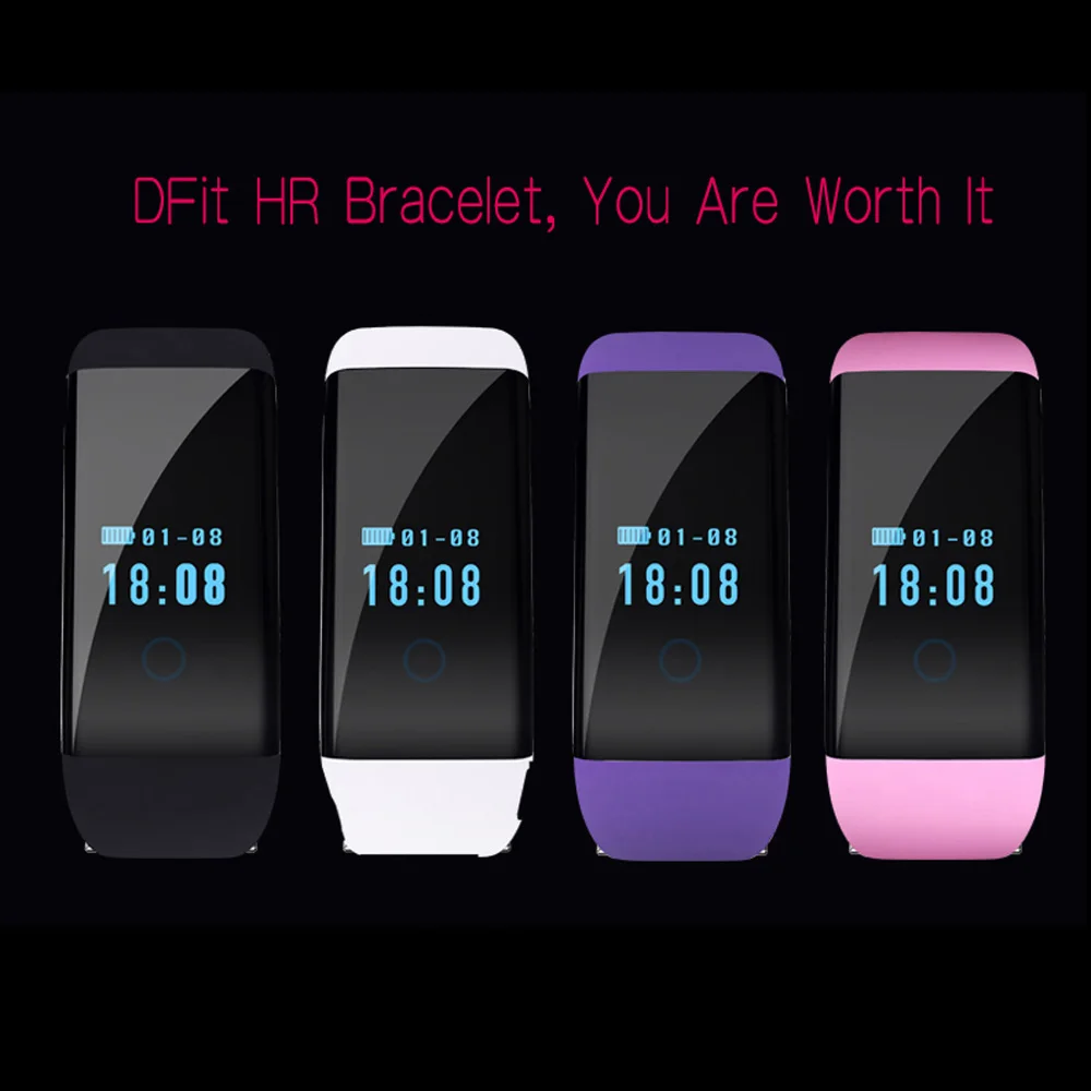 Fashion Style D21 Stock Bluetooth Smart Bracelet Wristband Pedometer Heart Rate monitor Fitness Tracker Health Fitness