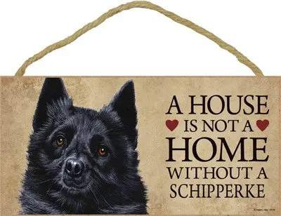Дом Meijiafei-это не дом без деревянных табличек Schipperke 5 &quotx 10&quot | и сад