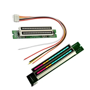 

Mini Dual 12 Level indicator VU Meter Stereo Amplifier Board Adjustable light Speed Board With AGC Mode Diy KITS
