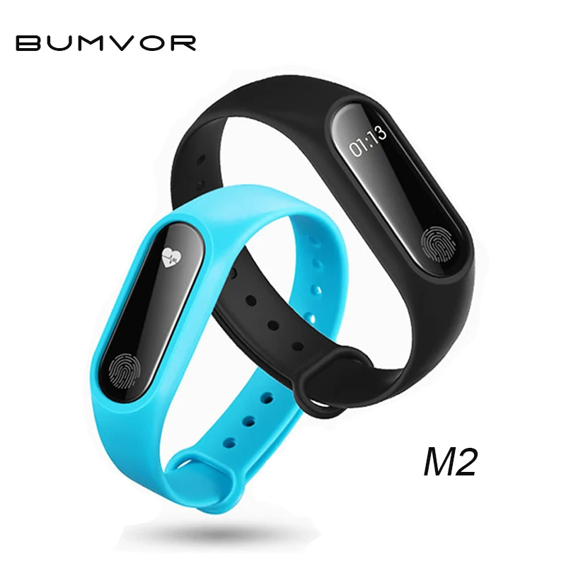 BUMVOR M2 Смарт фитнес часы браслет информационный дисплей пульсометр|Цифровые часы|