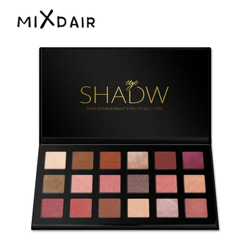 

MIXDAIR Eyeshadow Palette 18 Color Charming Matte Shimmer Pigmented Long lasting Easy to Wear Glitter Eye Shadow Makeup Pallete