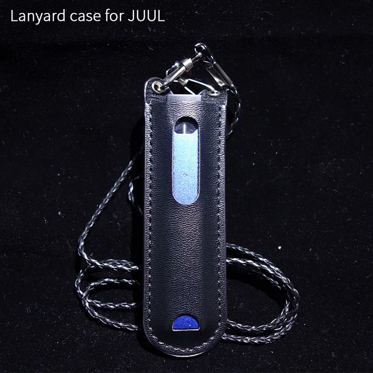 

1pc Portable PU Leather Neck Lanyard Carrying Pouch Pocket Case Bag for JUUL Electronic Cigarette Vape Accessories