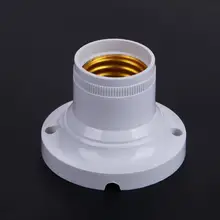 10 шт. E27 60 Вт Настенный светильник патрон, разъем Офис светодиодный Лампа адаптер монтаж преобразователя стенд белое огнезащитное покрытие из pbt-пластика