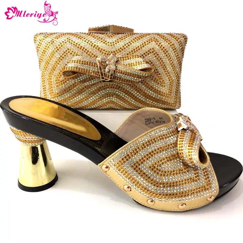 

New Arrival Italian Designer Shoes and Bags Matching Set Party Shoes and Bag Sets High Quality Women Shoes and Bag Set In Italy