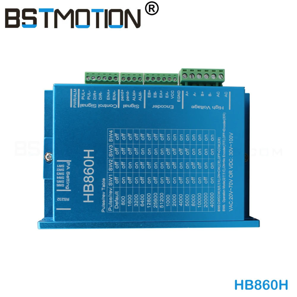 Nema 34 Hybrid Closed Loop Stepper Servo Motor 4.5N.m 8.5N.m 12.5N.m 86HB250 HB860H Closed-Loop Driver For CNC Router Machine