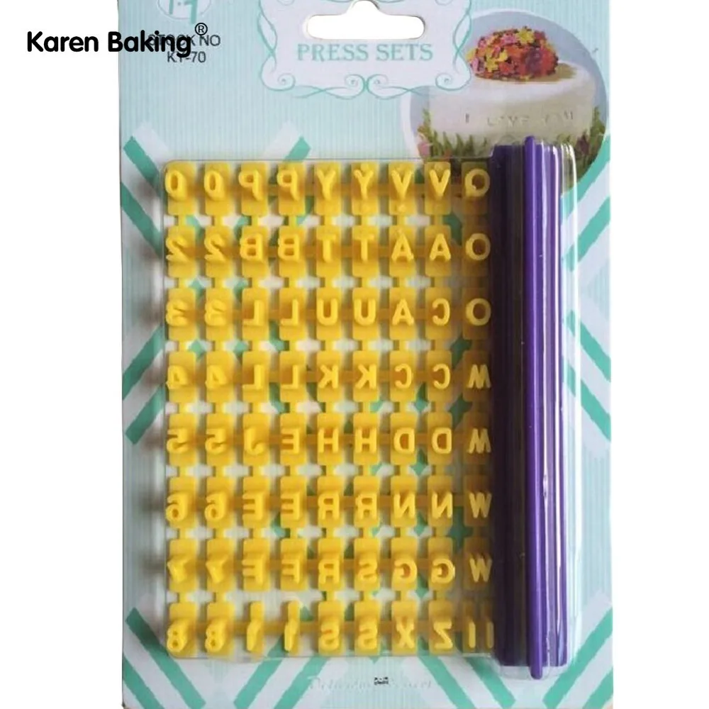 Letter Shape Cake Embossing Cutter Decorating Tools A220in Cake Molds