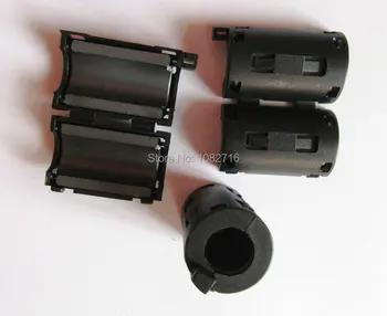 

20pcs / lot new black 11mm EMI Clip-on RFI Filter Snap On RF EMI Noise Around Cable Ferrite for Audio SYNC DATA cord