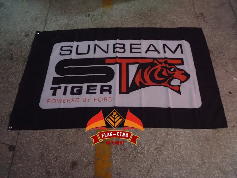 Солнечный Тигр флаг автомобиля, 3x 5ft полиэстер, Классический Солнечный луч, Альпийский и флаг с тигром король баннер