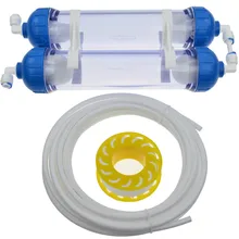 Фильтр для воды Корпус фильтр бутылка 2-этап бутылка с 1/" трубы RO системы аквариум фильтр Запчасти 5 м трубки 1 шт. ленты