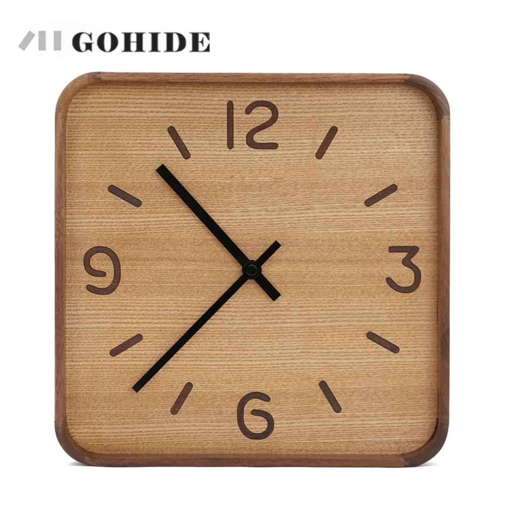 

JUHD A Wooden Wall Clock Creative Modern Wall Clock Retro Pocket Watch Decor Crafts Natural Wall Clock Antique Style Clock