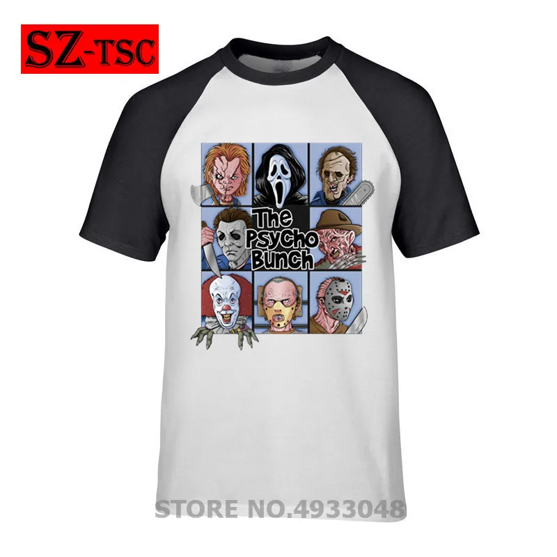 Новая мужская футболка с принтом персонажей из мультфильма psycho bunch Jason Voorhees