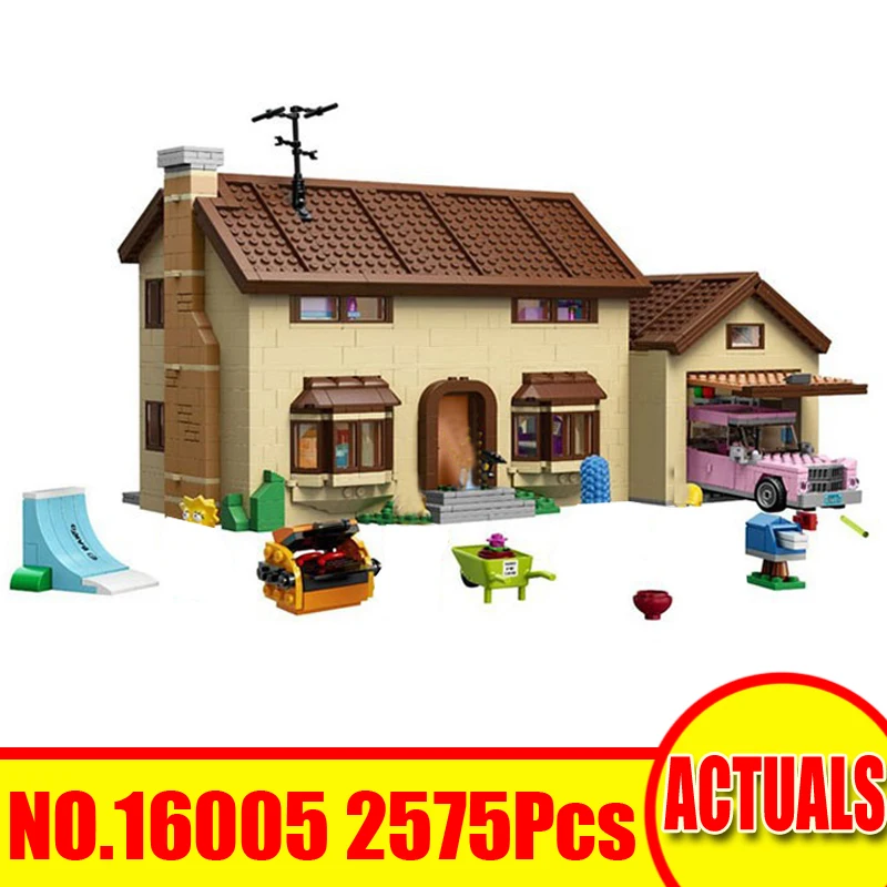 

DHL Lepin 16005 16004 Movie The Simpsons House Kwik-E-Mart Sets Building Blocks Bricks Model Toys Compatible Legoed 71016 71006