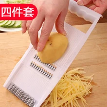 Творческие предметы домашнего обихода ежедневно многофункциональный картофеля Шелковый Терка резак 4 1 предмет