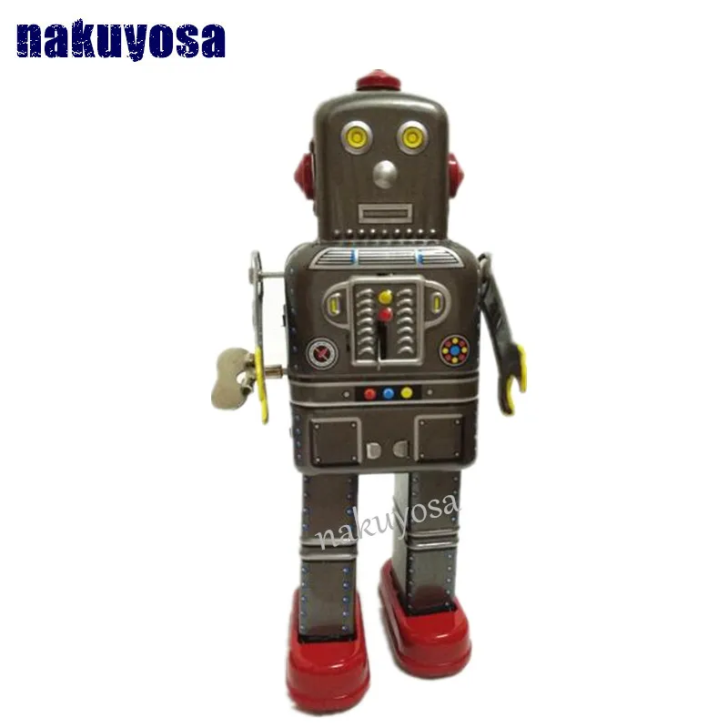 

Space Man Wind Up Robots Toys Metal Clockwork TIN Retro Vintage Mechanical Kids Toy Gift